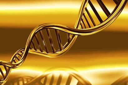 Goldene Kristalline DNA